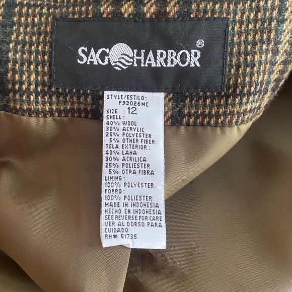 Vintage | Wool Blend Plaid Blazer - Picture 11 of 12